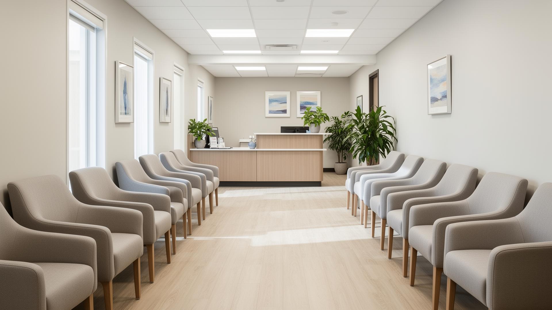 Spotless clinic reception